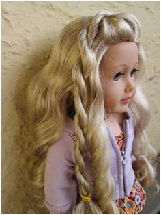 Side Swept Twists diy American Girl doll hairstyle tutorial My American Girl Doll American Girl
