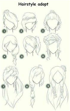 katerinekosivchenko Hair Styles Drawing Hair Drawings Hair Style Sketches Girl Hair Drawing