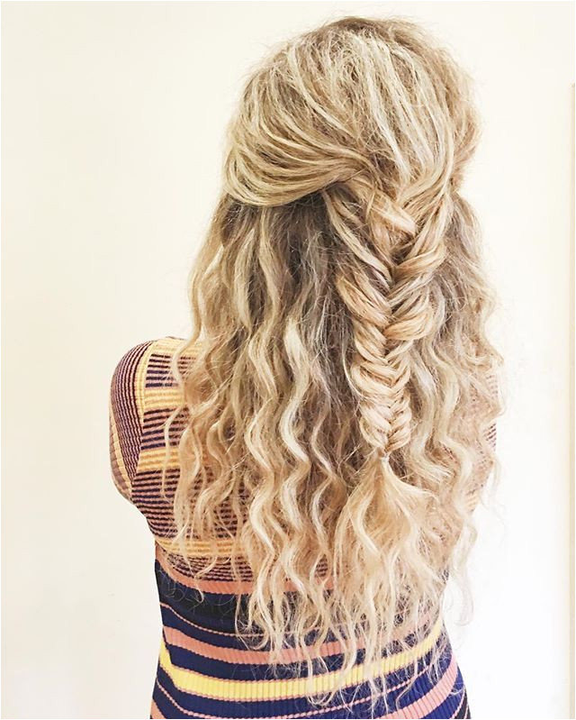 fishtail braid curly hair blonde curls blonde braid fishtail plait long hair