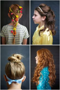 4 Disney Princess Hair Tutorials for Halloween Cute Hairstyles Little Girl Hairstyles Disney Princess