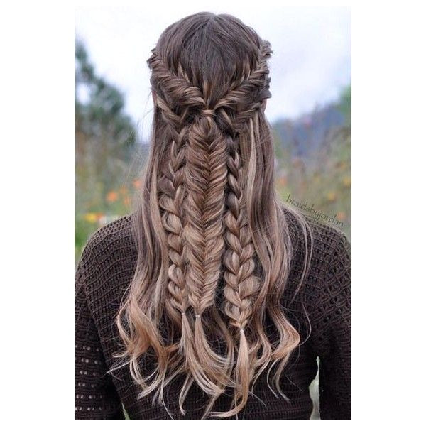 33 Favourite Wedding Hairstyles For Long Hair â¤ liked on Polyvore featuring beauty products haircare and hair styling tools