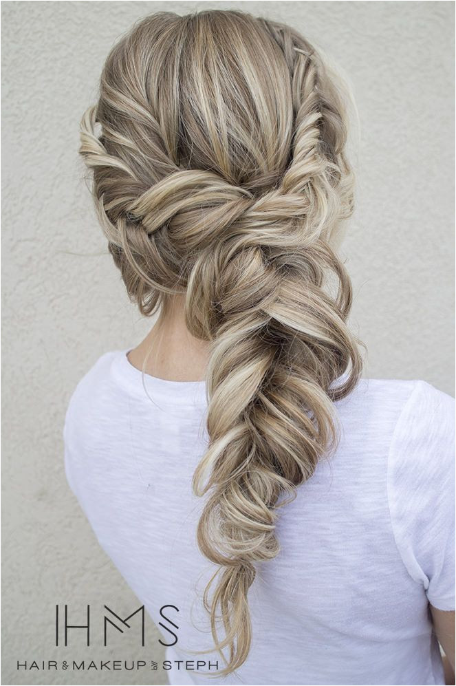 Messy but cute Bridesmaid Braided Hairstyles Braid Hairstyles For Long Hair Pulled Back