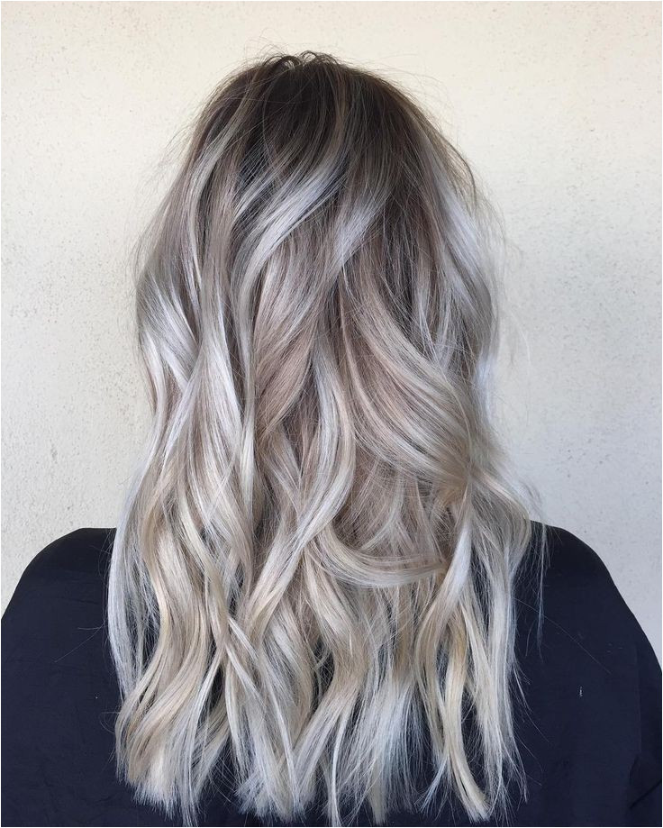 Od Dark Hair With Silver Platinum hair color