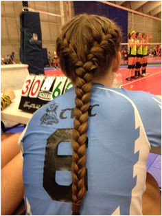 Volleyball hair Volleyball Braids Volleyball Hairstyles Softball Hair Braids Gymnastics Hairstyles Athletic