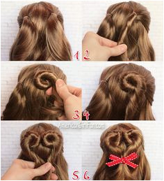 American Girl Doll Hairstyle Valentine s Day Heart Bun Ag Doll Hairstyles American Girl Hairstyles