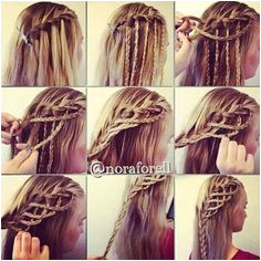 17 Wonderful Waterfall Braid Tutorials for Your Luscious Locks Cute Braided HairstylesPretty HairstylesElvish