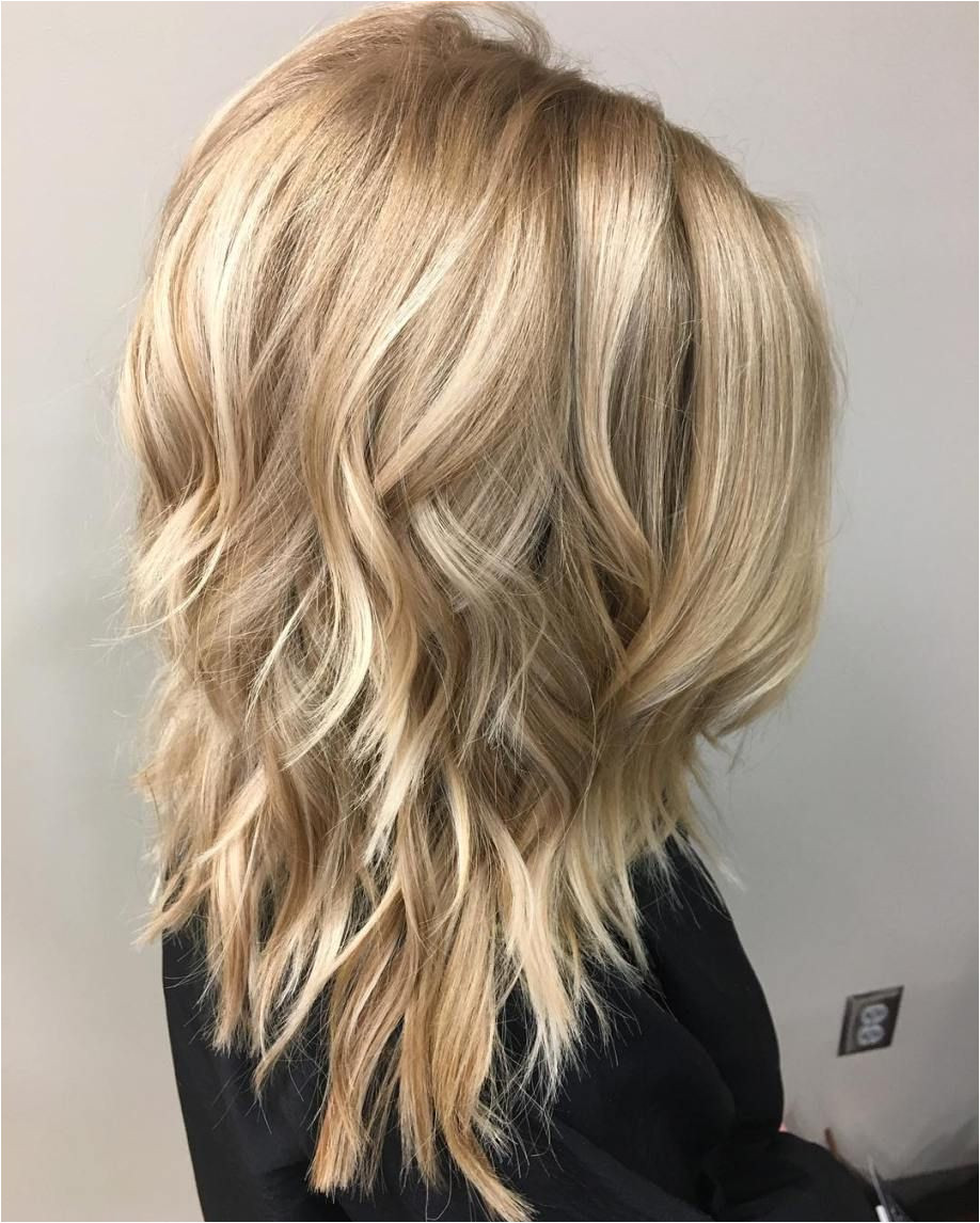Blonde Choppy Cut for Medium Hair