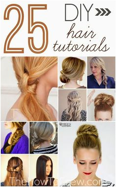 Love these DIY hair tutorials for medium to long length hair I can t