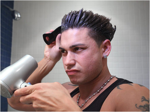 Some believe he may be trying to imitate Jersey Shore star DJ Pauly D