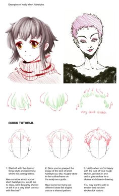 How to Draw Hairstyles Pt 2 Finally sat down and pleted part 2 of