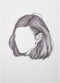 first solo exhibition called The Hum by Henrietta Harris Drawings Hair Short