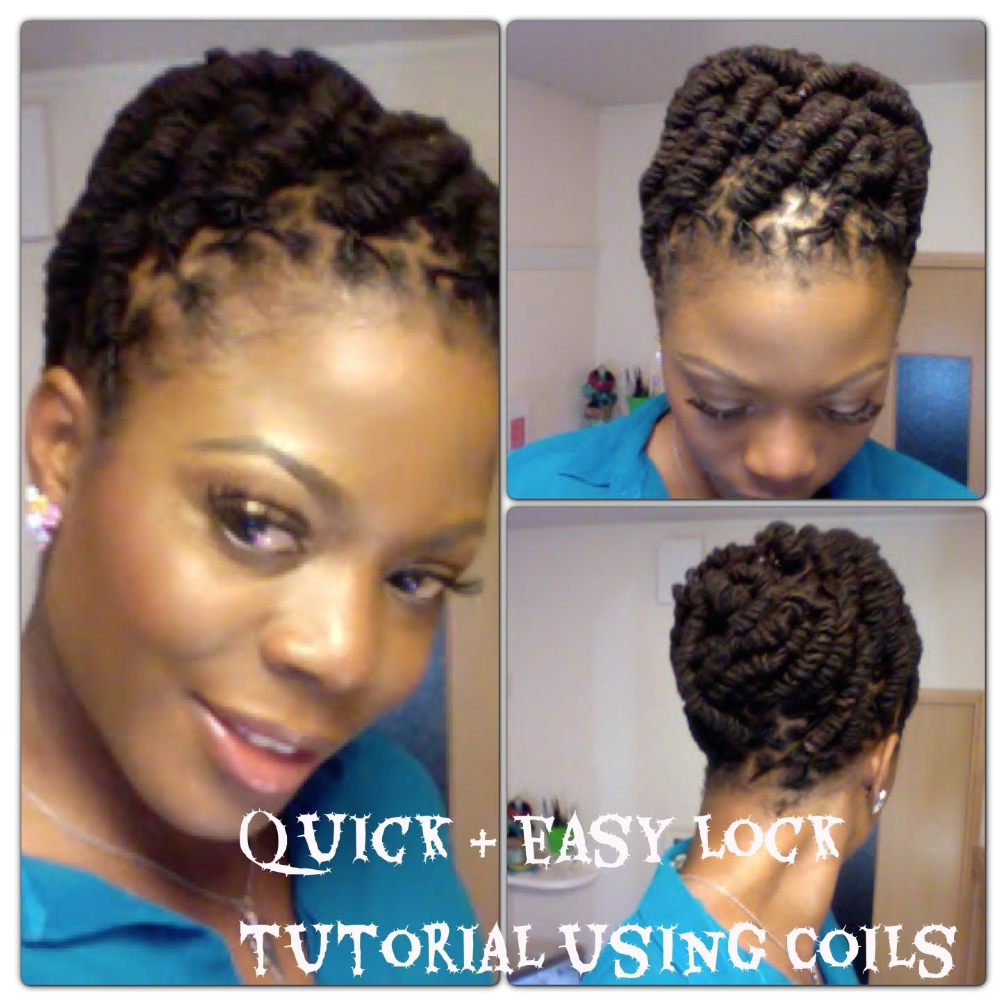 Simple and Quick Lock Hairstyle using Coils