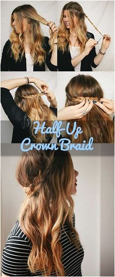 How To Nail The Half Up Crown Braid In 5 Easy Steps