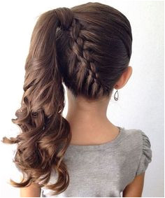 Great Stylish Braided Ponytail Hairstyles 2016 for Little Girls
