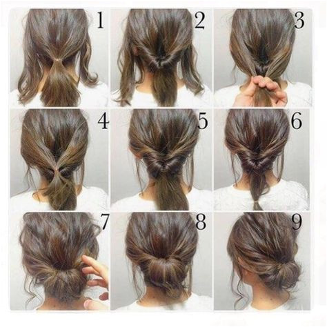 Top 100 easy hairstyles for short hair photos What a effortless easy updo for the weekend