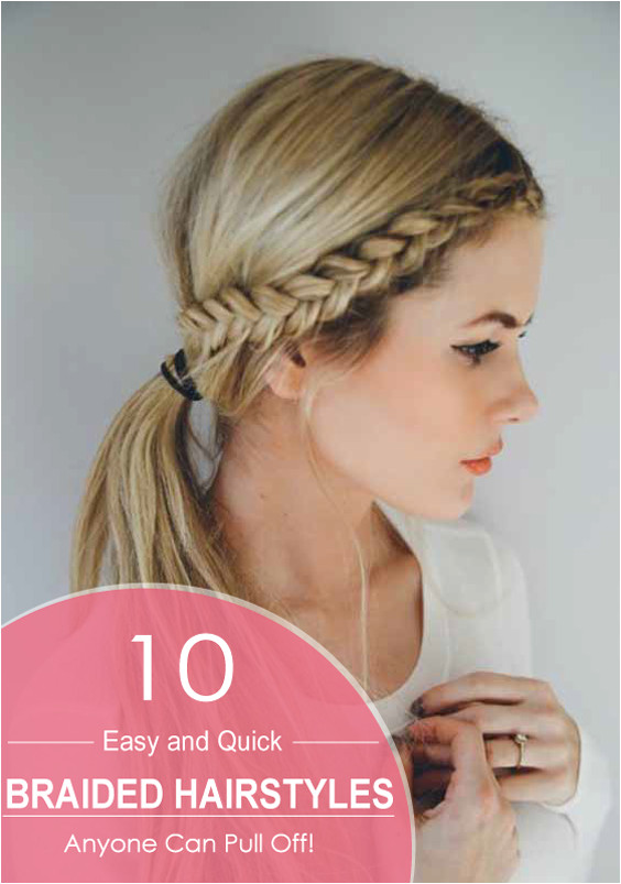 This is an easy and unique style containing only two twists two braids and the