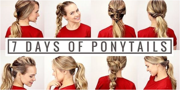 Great video tutorial showing seven quick and easy ponytails one for every day Elegant and suitable for all occasions