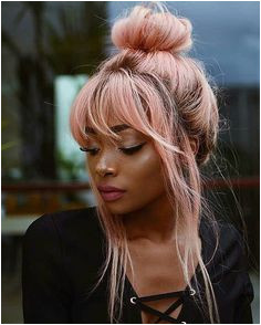 dye your hair pink for the summer and wear it messy inspo Hair Inspo