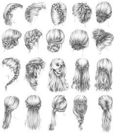 yep gotta try these all bae on We Heart It Drawn HairstylesHow