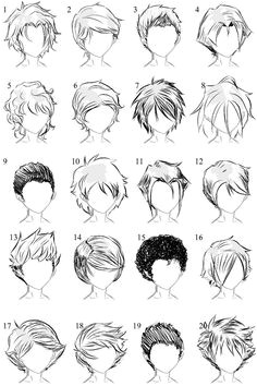 Anime male hair More Boy