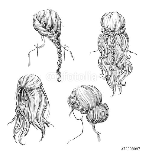 drawing hairstyles profile Google Search