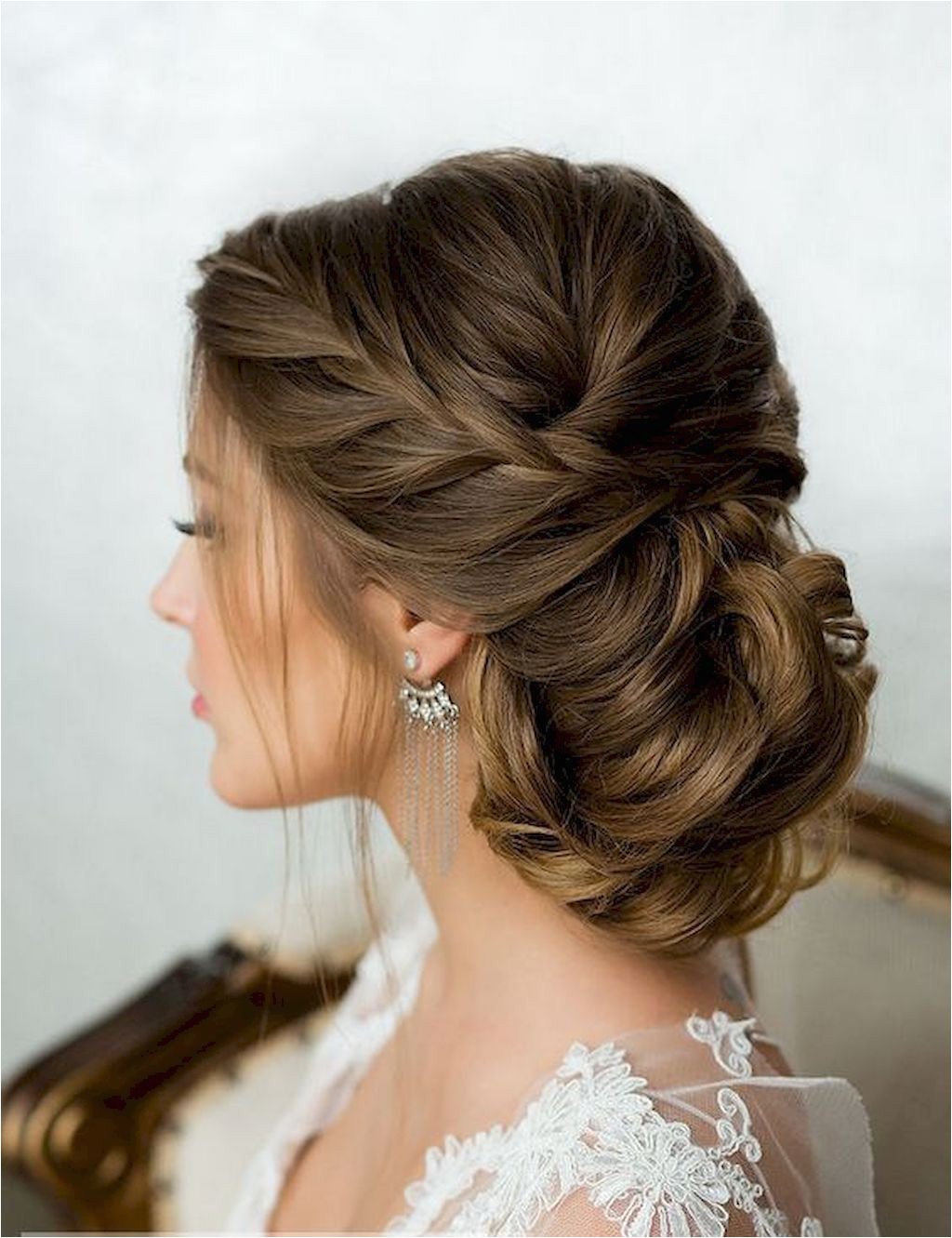 23 Bridal Wedding Hairstyles For Long Hair that will Inspire Braid Wedding Updo Brunette Wedding