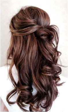 Chocolate brown hair with light brown highlights