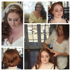 Gorgeous vintage wedding hair and makeup style by