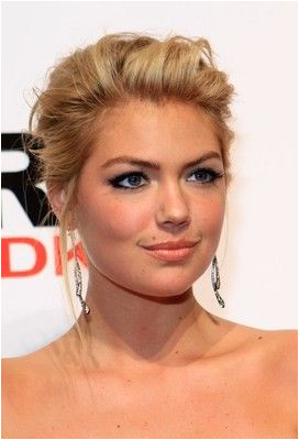 Updo Round Face Kate Upton