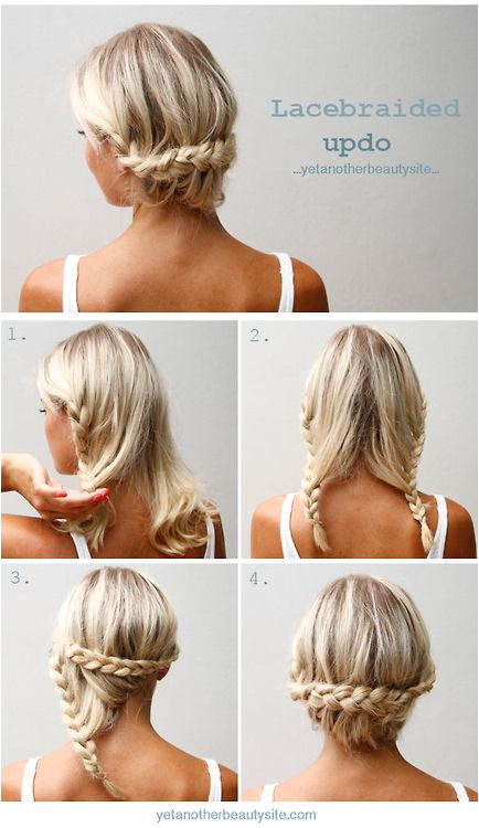 lacebraided updo if i can figure out how to those braids im all in