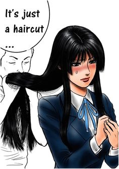 Hair Art Punishment Haircut Anime Haircut Girl Hairstyles Forced Haircut Cartoon