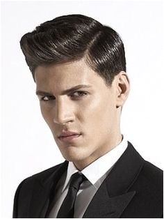 Men s fashion hair style 50s Hairstyles Slick Hairstyles Straight Hairstyles