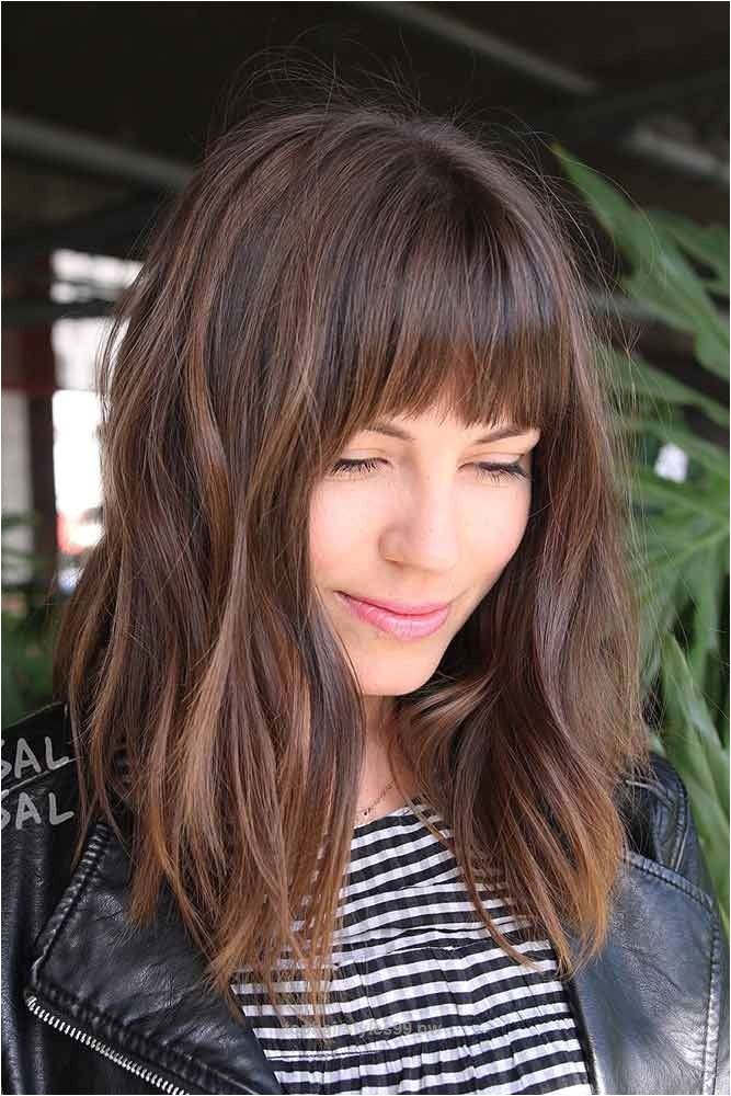 Awesome 30 Non Boring Ways to Wear a Lob Haircut Long Bob Haircut with Bangs