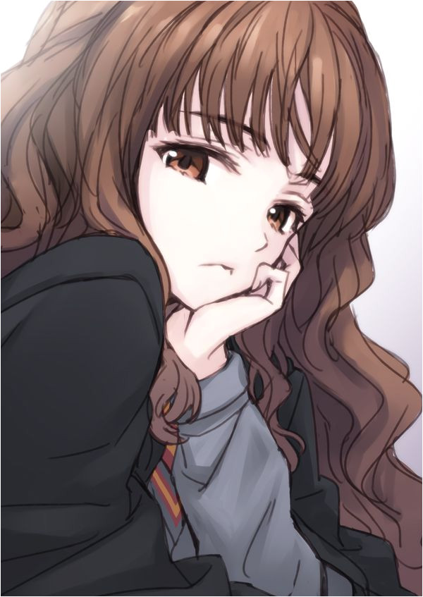 Tags Anime Matsuryu Harry Potter Hermione Granger Pouting Wavy Hair