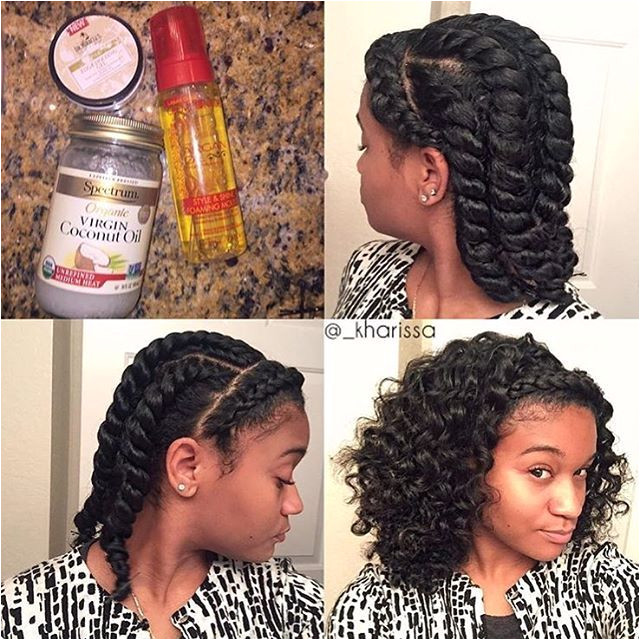 By kharissa e braid in the front 5 twists in the back â° transformationtuesday voiceofhair