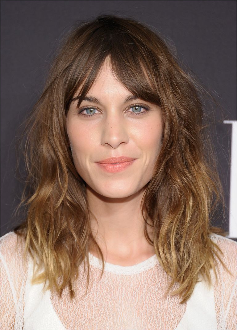 Oval Face Rock n Roll Bangs Alexa Chung