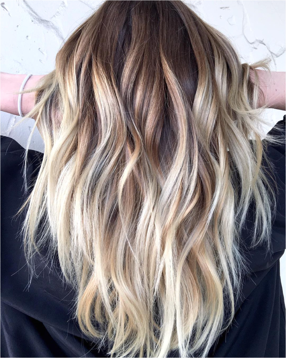 High Contrast Blonde Balayage Behindthechair