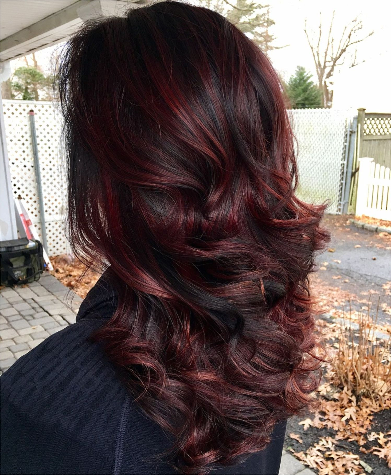 Burgundy Highlights For Black Hair