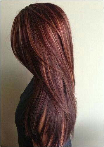 Brown Hair With Red Highlights Brunette Red Highlights Chocolate Hair With Caramel Highlights