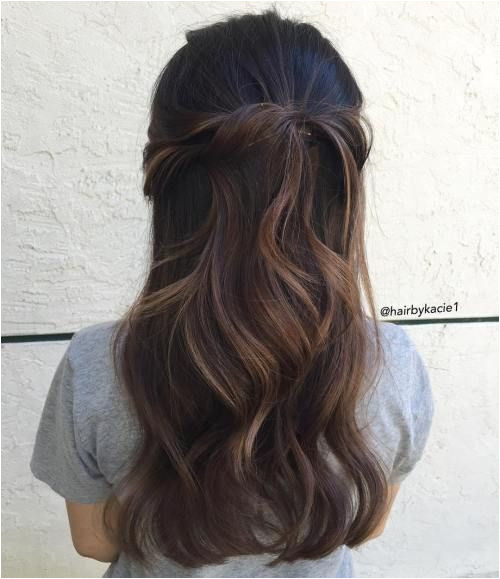 Wavy Half Up Half Down Hairstyle