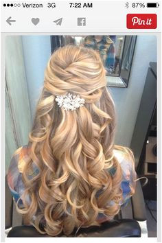 Prom Hairstyles For Long Hair Half Up Half Up Half Down Hair Prom Hairstyles