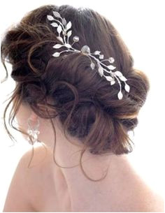 messy romantic bridal updo hairstyle with hair accessory Mary Hitchings · Downton Abbey Hair