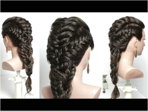 Easy Hairstyle With Braid For Long Hair Tutorial