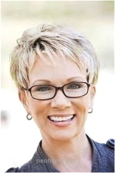 Image result for hairstyles for 50 year old woman with glasses