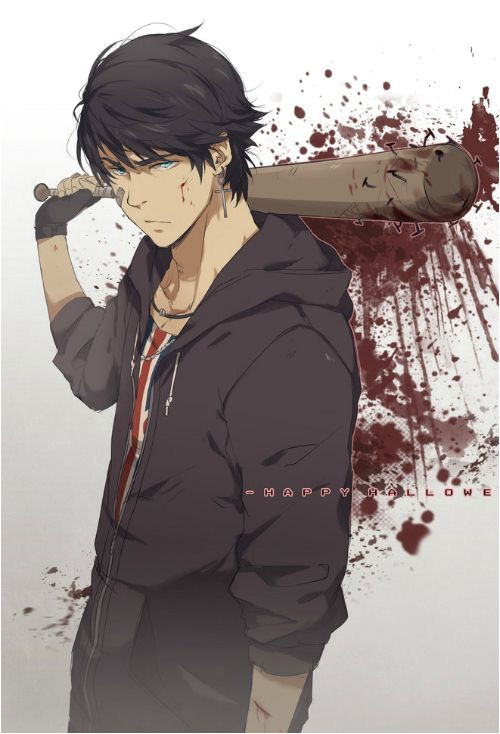 Image result for anime killing with a baseball bat