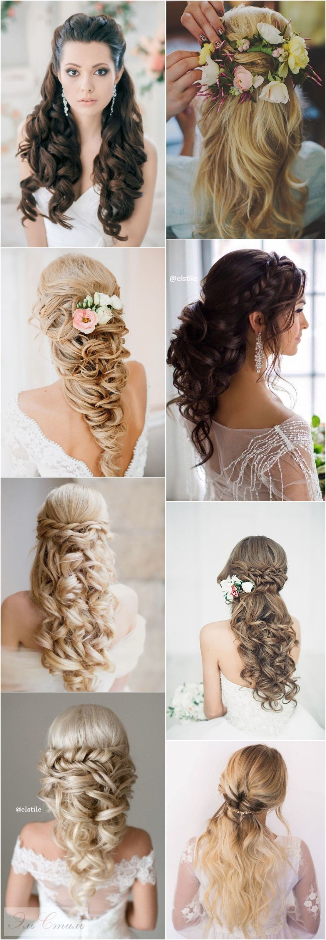 50 Stunning Half Up Half Down Wedding Hairstyles wedding hairstyle bride