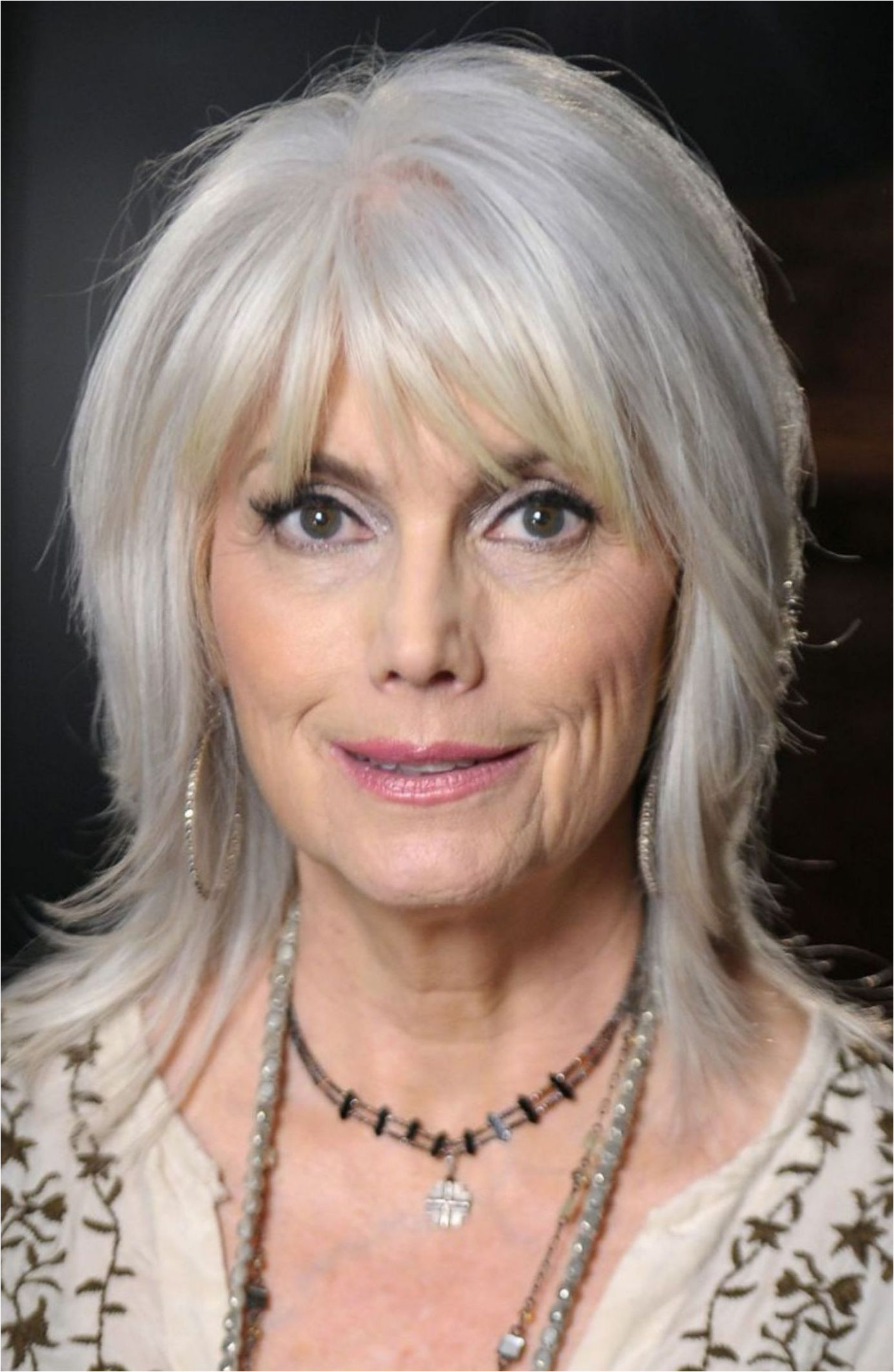 layered gray hairstyle