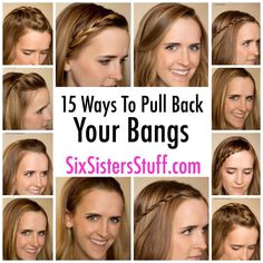 15 Ways to Pull Back Your Bangs
