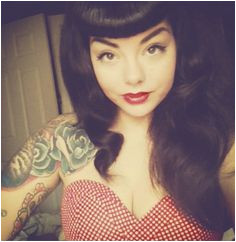 Bettie Page bangs I want this hair cut