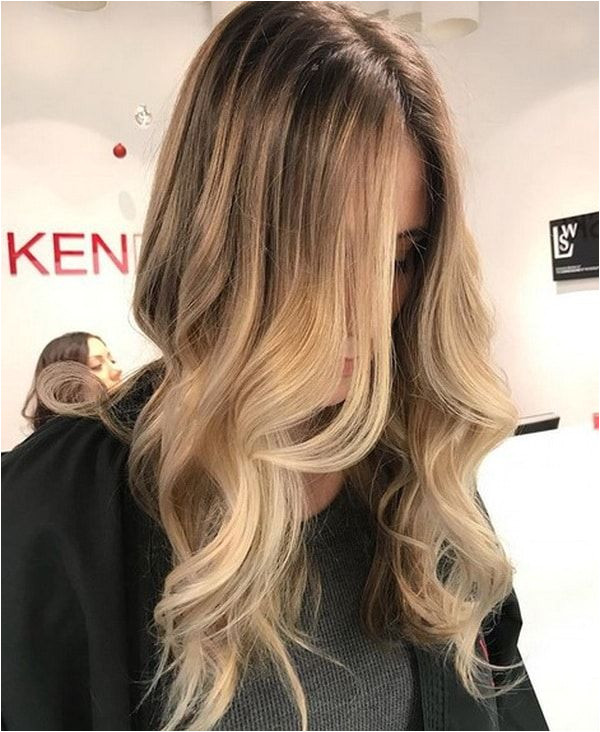 Warm Honey Blonde Hair Color 2018 2019 with Lighter Front Streaks
